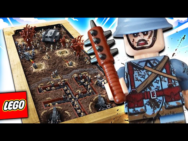 LEGO WW1 Trenches in REAL MUD!?