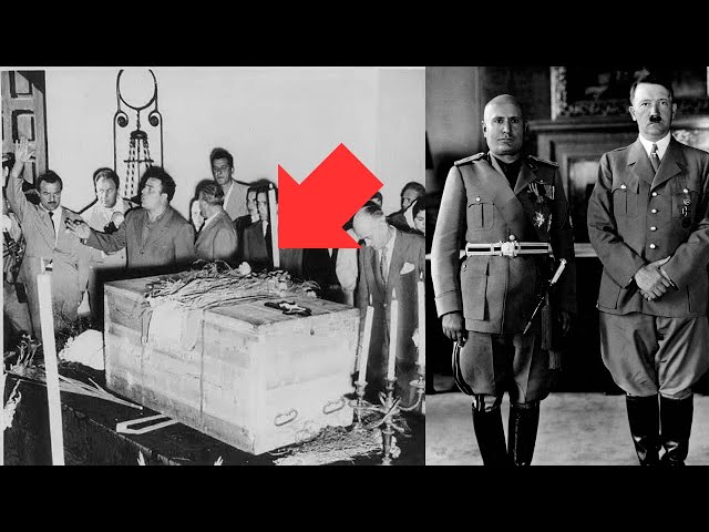 Opening The Coffin Of Benito Mussolini - The Dictator Of Italy