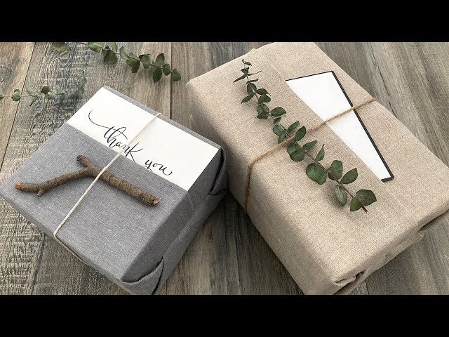 Fabric Gift Wrapping (Multiple Books/Boxes) | Eco-Friendly Packaging Ideas