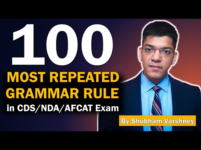 100 Most Repeated Grammar Rule by Shubham Varshney | English Grammer Rule | Error Spotting