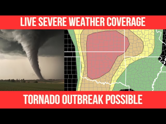 🔴 LIVE: SEVERE WEATHER OUTBREAK | STORM CHASERS IN ACTION