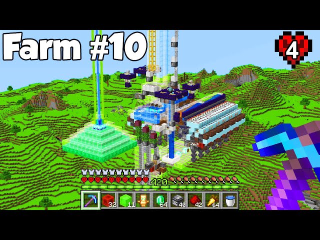 I Built Every OP Farm in Minecraft Hardcore