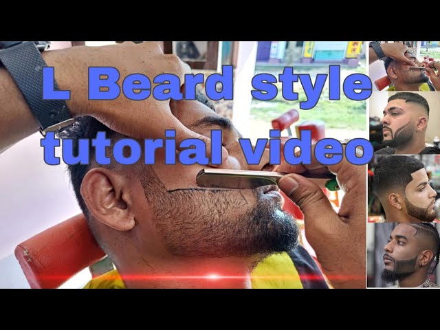 L Beard style tutorial video/By Hair and care premium salon