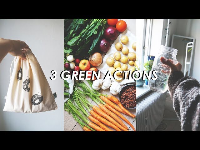 3 EASY GREEN ACTIONS // freezing food without plastic & grocery shopping tips