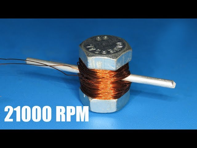21000RPM super high speed dc brushed motor , How to make a powerful motor