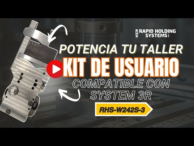 Optimiza tu Mecanizado con el Kit de Usuario Compatible con System 3R -RHS-W242S-3