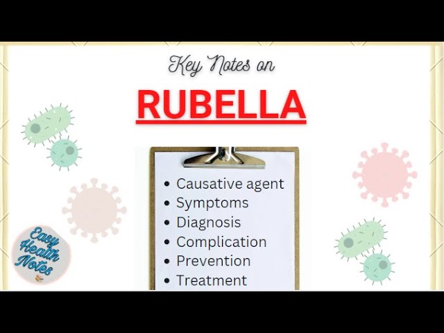 Rubella- Causes, Symptoms & complications, Diagnosis, Prevention, Treatment & Control