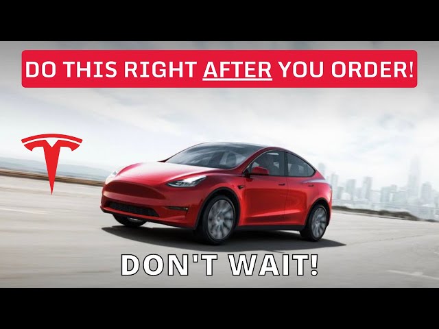 21 TIME-SENSITIVE Things to do IMMEDIATELY After Ordering/Delivery of Your TESLA!