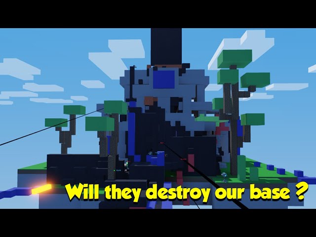 GIANT OBSIDIAN INDESTRUCTIBLE FORTRESS IN ROBLOX BEDWARS SURVIVE THE RED ARMY CHALLENGE