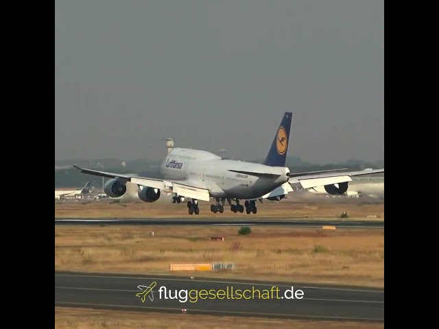 Lufthansa Boeing 747-8 D-ABYC Yankee Charlie landing 25L Frankfurt Airport