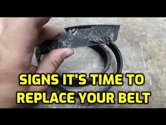 SIGNS IT'S TIME TO REPLACE YOUR SERPENTINE BELT