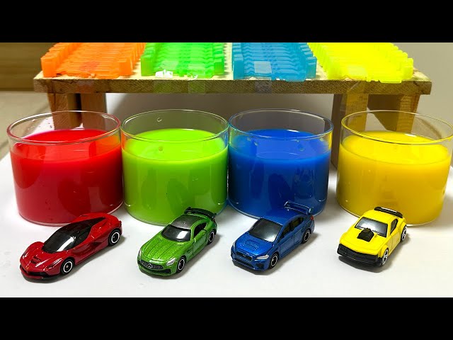 Learn colors with Tomica (minicar)! Fun videos for kids.