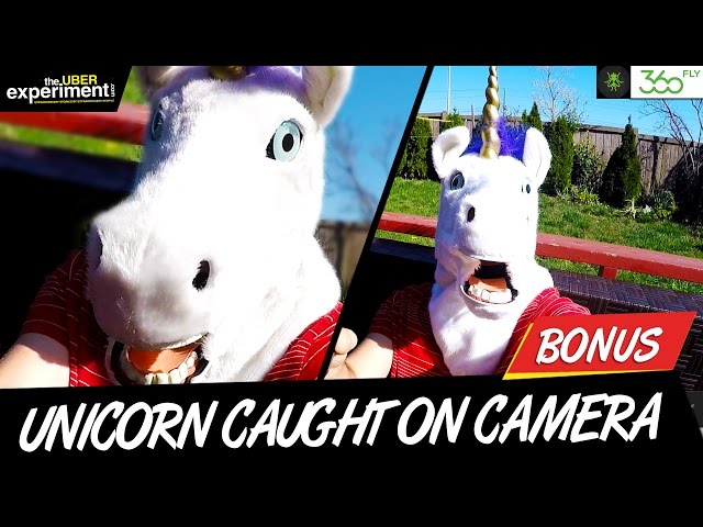 REAL UNICORN CAUGHT ON CAMERA (Behind The Uber Experiment /w 360fly 4K Camera)