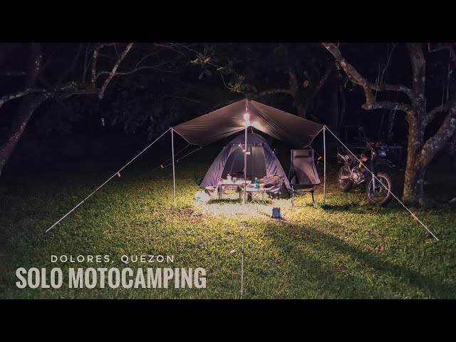 SOLO MOTOCAMPING / SILENT VLOG / SOUNDS OF NATURE / RELAXING LUKONG VALLEY FARM, DOLORES, QUEZON