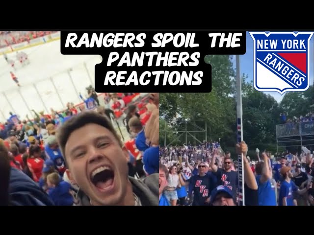 Fan REACTIONS to the Rangers Beating the Panthers in OVERTIME
