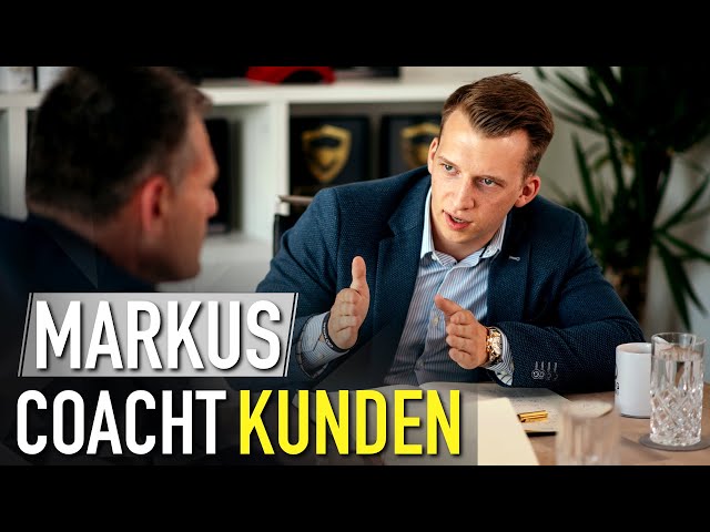 Markus Baulig coacht Kunden (Dirk Hornschuh zu Besuch bei Baulig)