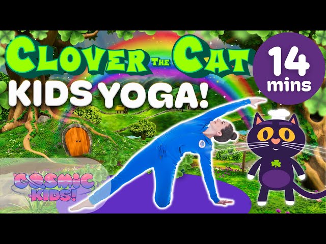 NEW! Clover the Lucky Cat - A St. Patrick's Day Kids Yoga Adventure