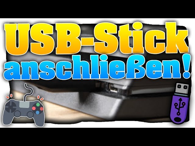 PS4 USB-Stick anschließen (Deutsch) Videos, Musik und Fotos abspielen / Daten übertragen! | Tutorial