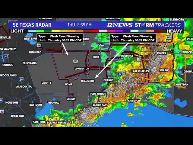WEATHER LOOP | Track the rain, storms passing through Southeast Texas on Thursday