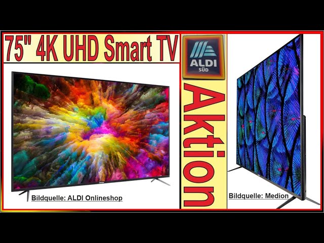 ALDI Angebot Medion 75" 4K UHD Smart TV [ Medion X17575 ] ALDI 75 Zoll Heimkino zum Schnäppchenpreis