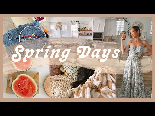 SPRING DAYS | making lots of recipes, embroidering, & tending to the garden!