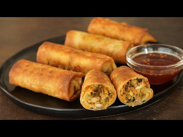 Chinese Crispy Rolls with Homemade Wrappers: Popiah - Morgane Recipes