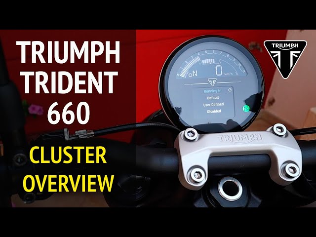 Triumph Trident 660 Instrument Panel Overview
