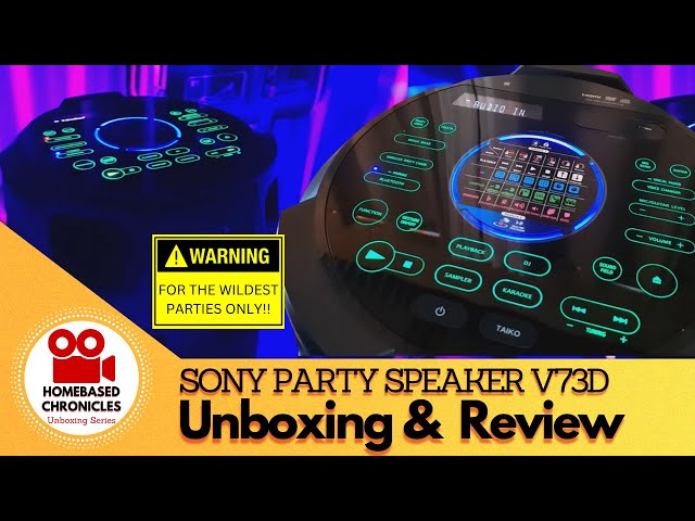SONY PARTY SPEAKER V73D High Power Audio System with BLUETOOTH Technology Unboxing & Product Review!