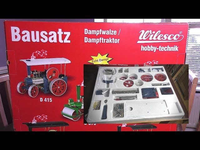 WILESCO live steam D415 tractor. Home build kit. Whats in the box, whats the cost ?