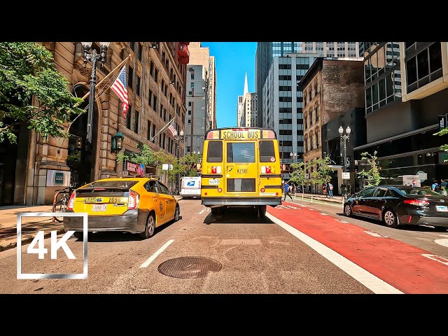 4K Driving in Downtown Chicago - Rush Hour - The Loop - HDR - USA - 2023