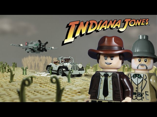 Lego Indiana Jones: Fighter Plane Chase - Stop Motion