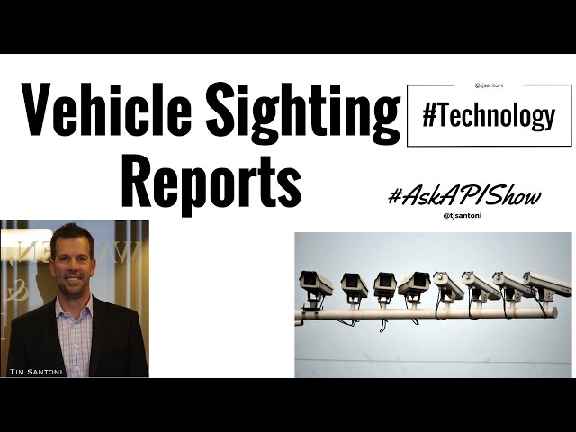 Vehicle Sighting Reports