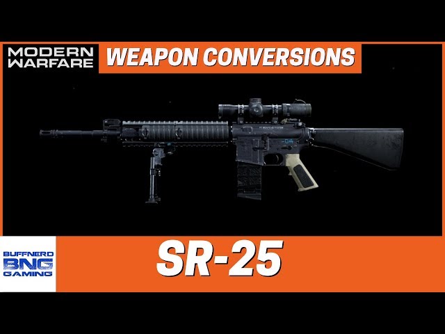 SR-25 Weapon Conversion - Call Of Duty Modern Warfare