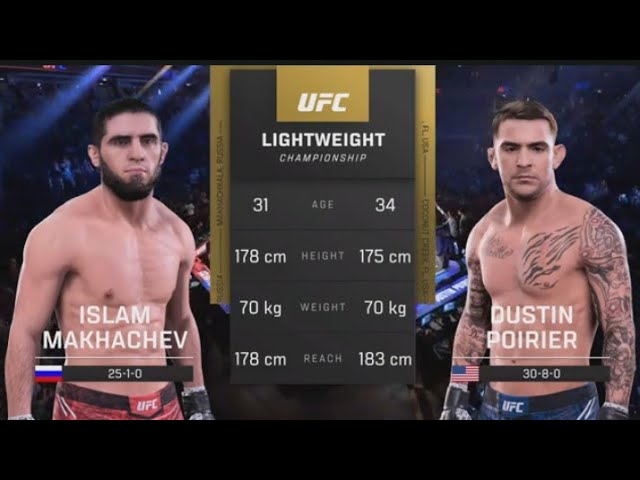 UFC 5 Islam Makhachev Vs Dustin Poirier - Fabulous #UFC Lightweight Fight English Commentary PS5