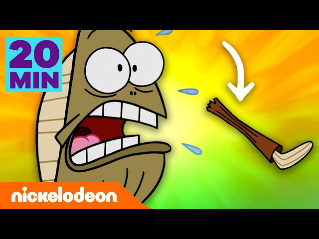 SpongeBob | MOJA NOGA! 20 MINUT nieprzerwanej zabawy z Fredem! | Nickelodeon Polska
