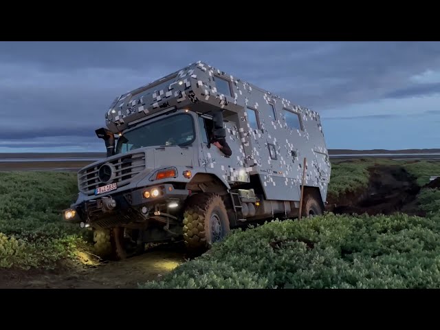 DILEMMA : Stranded Mercedes ZETROS ExMo 4x4 - TRY & ERROR - Expedition Iceland (38)