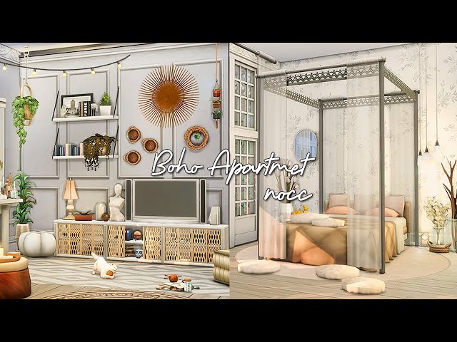 🤍 Boho Perfect Family Apartment • 19 Culpepper House | No CC | Sims 4 Stop Motion
