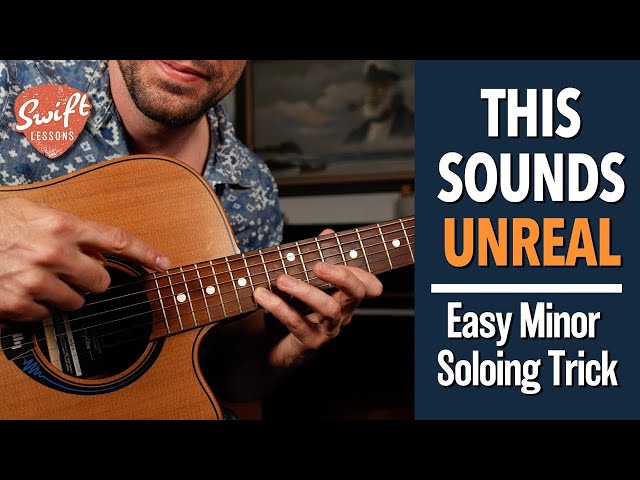 This Easy Trick Sounds UNREAL - Minor Blues Guitar Soloing Lesson