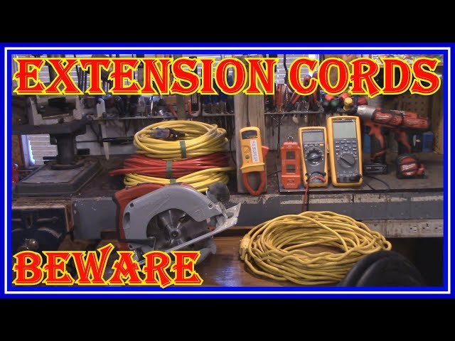 EXTENSION CORD OVERLOAD -  CIRCULAR SAW TESTING - TESTING  AMPERAGE WITH A MULTIMETER  AND AMP CLAMP