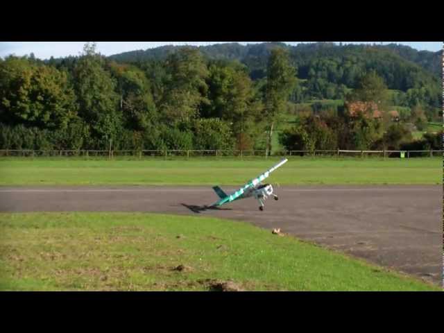 Rc airplane scratch, with wings on the ground 2012