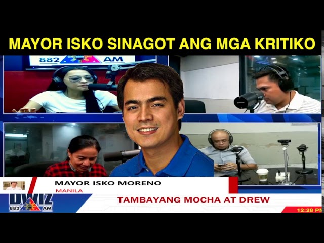 Mayor ISKO MORENO sinagot ang mga katanungan ng mga kritiko.