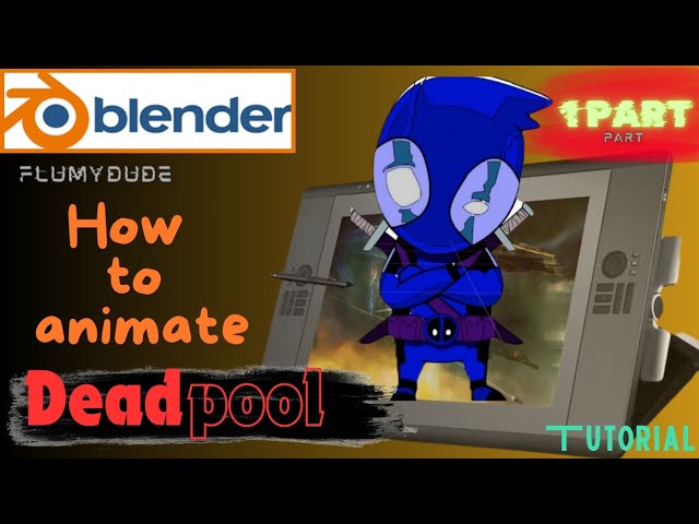 Blender Tutorial: Deadpool / How to animate PART 1