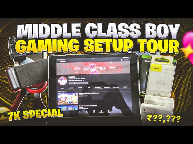 Middle Class Boy Gaming Setup Tour & Handcam Setup Tour😍 PREFFIN