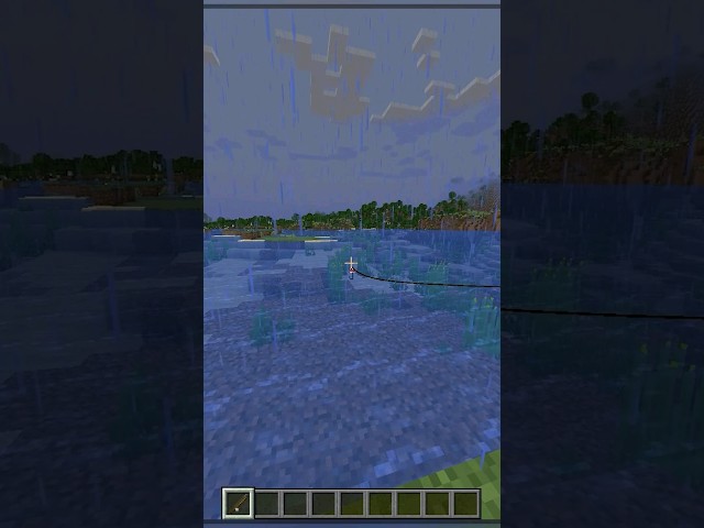 Can You Catch More Minecraft Fish While It's Raining? 🤔 #minecraft