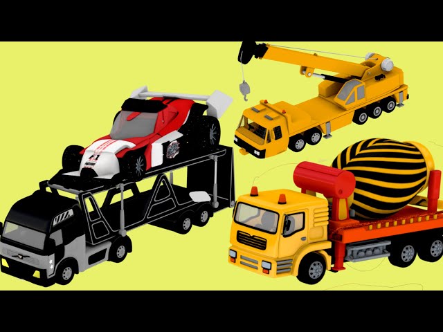 Excavator videos for children | Construction trucks for children | Trucks for children - Jugnu kids
