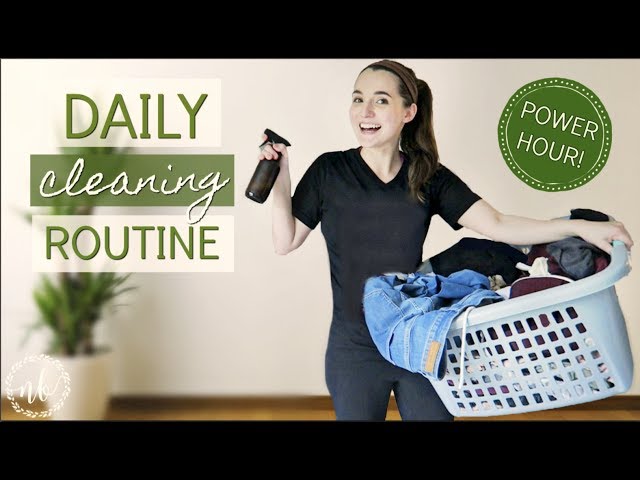 DAILY SPEED CLEANING ROUTINE | nap time power hour!💪 | Natalie Bennett