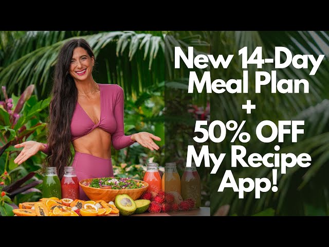 New 14-Day Meal Plan + 50% OFF My FullyRaw Recipe App! 🌱 Best 500 Raw Vegan Recipes for 2024! 🎉