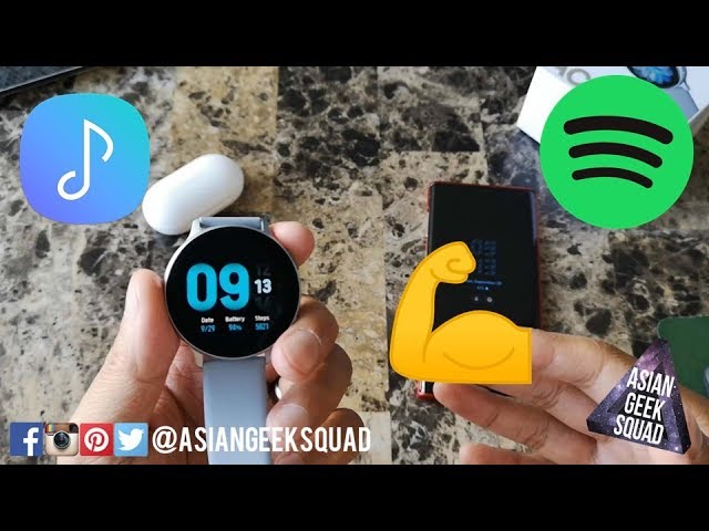 Galaxy Watch Active 2 - Gym Mode (Offline Music - Spotify, Samsung)