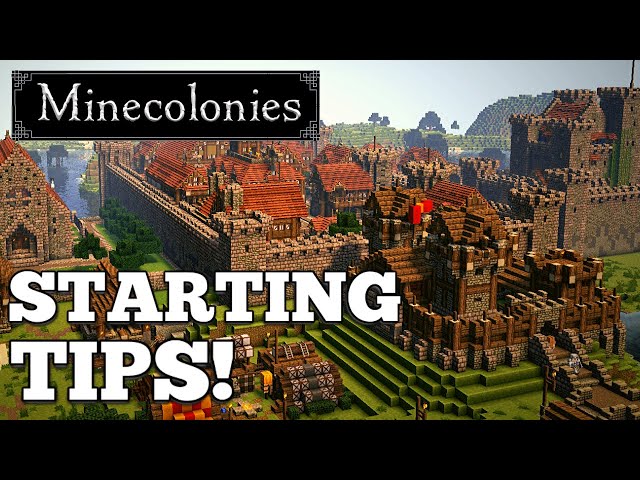 MineColonies Starting Tips & Tricks! BEST Start!