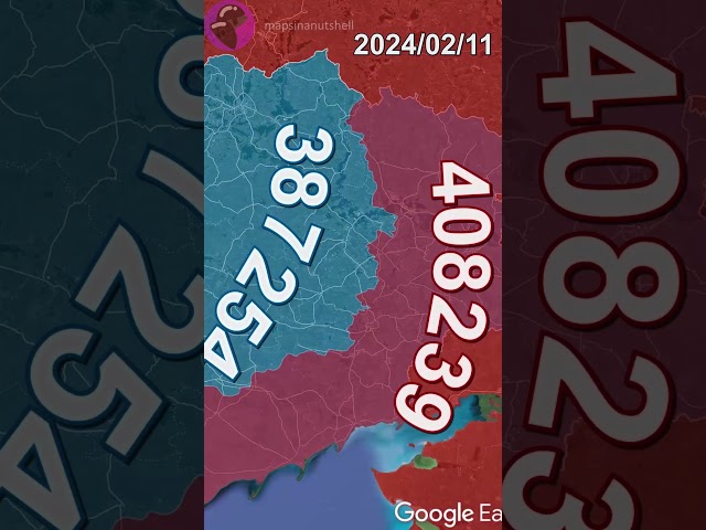 Russian Invasion of Ukraine: February 1st - March 1st, 2024 using Google Earth